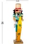 Christmas Ornament Lead Soldier Nutcracker with Surfboard Blue-Yellow 38 Cm. - 5
