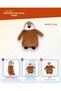 Plush Penguin Brown 50 cm 4950 - 2