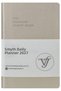 Smyth-2027 Daily Agenda 9X14 Cm. Flexible Cover.Silver Gilded Edge-Platinum