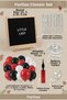 Ladybug Themed Birthday Decoration Classic Set Black Felt Letter Board Stand Balloon Chain Hand Pump Set - 2
