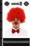 Delux Series Game Accessory Entertainment Tool Red Color Curly Afro Bonus Wig and Red Nose