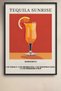 6 Piece Summer Cocktails Framed Painting Set Cocktail Posters Bar Kitchen Gallery Wall Six08 - 3