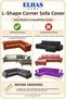 Bürümcük Fabric 5-Seater L Corner Sofa Cover with Skirt - 5