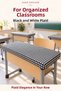 Black and White 10-Piece Elastic Tablecloth, 100X140 cm Teacher Tablecloth Gift - 3