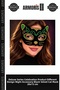 Delux Series Celebration Product Different Design Night Accessory Black Velvet Cat Mask 20X13 cm