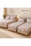 Family Size 3-Piece Floral Elastic Sheet Set - 1 King Size, 2 Single Sizes + 4 Pillowcases