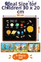Educational Learning Wooden Puzzle Set of 4 for Kids – 25 Piece Colorful Wooden Jigsaw Toy - 5