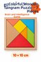Wooden Colorful Tangram 7 Pieces – Educational Mind, Intelligence, Logic, and Strategy Game for Children