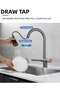 Kitchen Sink Faucet with Waterfall, New Design, Spout Purification, Outlet Function, Anthracite Gray, 7 Years Warranty - 4