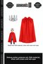 Delux Series Performance Outfit Set Made of Eva Material, Silver Soft King Crown and Red Cape