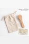 Horsehair Facial Brush for Dry Brushing with Wooden Handle and Cotton Pouch - 6