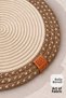 Set of 6 Handmade Jute Placemats Round Wicker Braided Bohemian American Style Kitchen and Dining Room Decoration Everyday Table Settings Breakfast Presentations Decorative Rustic Table Setting Accessory for Special Invitations - 5