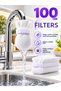 100 Pieces of Faucet Tip Filter Cloth – Practical Water Filter with Velcro, Helps to Trap Sediment and Rust Particles, Filter Set