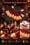 Halloween Halloween Red Witch Nails 10Pcs Latex Long Pointed Fingers Costume Accessory - 2