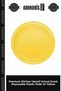 Premium Kitchenware School Event Disposable Plastic Plate 25 Pcs Yellow