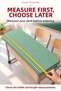 Green and White 10-Piece Elastic Tablecloth, 100X140 cm Teacher Tablecloth Gift - 6