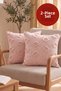 Set of 2 Tasseled Patterned Woven Throw Pillow Covers |   Modern Decorative Case |   40 X 40 cm