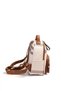 Cream - Tan Plaid Women's Backpack Sp1130 - 3
