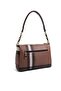 Dark Brown - Brown Plaid Women's Crossbody Bag Sp910 - 4