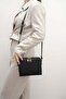Black - Black Monogram Women's Crossbody Bag Sp888 - 2
