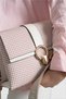 Burgundy - Bone Crow's Feet Plaid Women's Crossbody Bag Sp1275 - 6