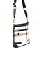White - Navy Blue Plaid Women's Crossbody Bag Sp1120 - 4