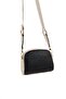 Black - Women's Crossbody Bag with S.Nut Logo Sp1144 - 4