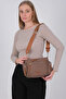 Brown - Tan Satin Women's Crossbody Bag Sp1229 - 7