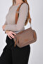Brown - Tan Satin Women's Crossbody Bag Sp1229