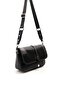 Black - Black Honeycomb Women's Crossbody Bag Sp1182 - 2