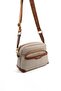 Beige - Tan Straw Women's Crossbody Bag Sp1201 - 2