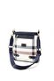 White - Navy Blue Plaid Women's Crossbody Bag Sp1120 - 5