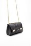 Black - Black Plain Women's Crossbody Bag Sp1139 - 4