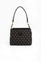 Smoked - Black Monogram Women's Shoulder Bag Sp937