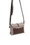Coffee Yellow - Brown Plaid Line Square Women's Crossbody Bag Sp1148 - 8