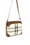 Cream - Tan Plaid Women's Crossbody Bag Sp364 - 3