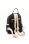 Black - Women's Backpack with S.Nut Logo Sp906 - 4
