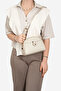 Sand - Sand Beige Houndstooth Plaid Women's Crossbody Bag Sp1144 - 2