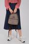 Sand - Brown Satin Women's Backpack Sp1212 - 7