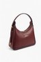 Burgundy - Burgundy Plain Women's Shoulder Bag Sp1187 - 2
