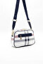 White - Navy Blue Plaid Women's Crossbody Bag Sp1094 - 4
