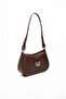Coffee - Coffee Plain Women's Crossbody Bag Sp1132 - 3