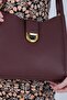 Burgundy - Burgundy Mini Rolax Women's Shoulder Bag Sp1242 - 4
