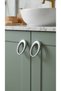 Side Ring Chrome 32 mm Handle Luxury Country Kitchen Furniture Cabinet Drawer Handle