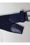 Unisex Flexible Braided Belt with Metal Buckle 3.5 cm - 3