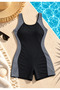 Shorts Jumpsuit Swimsuit Swimwear Gray - 4