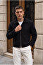 Cantona Polo Collar Steel Knit Double Pocket Men's Jacket - Black