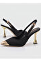 Women's Open Back Special Design Heeled Shoes with Side Buckle and Pointed Toe Stylish Women's Shoes - 6