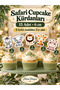 Kuromi54 32 Pieces Safari Animals Themed Giant Set Birthday Ornament Banner Pastry Toothpick Cupcake - 3