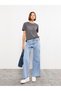 Jo FLex 90's High Waist Black Jeans Blue Snow Loose Jeans Lycra Flexible Palazzo (New Season) - 2